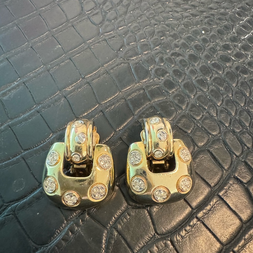 Elegant Gold Clip-On Earrings